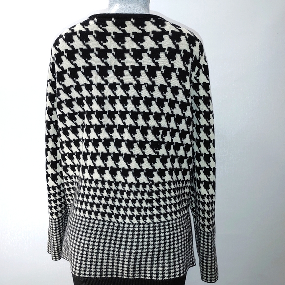 Basler knit Cardigan Black/White Size 44 or 16/18 - Picture 6 of 16